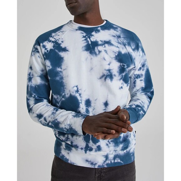 AG Adriano Goldschmied Sweatshirt Men M Blue White Elba Crew Preppy Pullover NEW - Picture 5 of 10